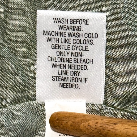 Croft & Barrow Plus Green Dot Print Blouse 2X NWT Fall Ready - Picture 10 of 10